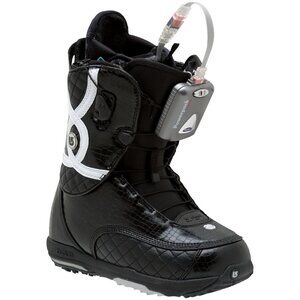 Burton Women's Supreme Heat Snowboarding Boots Black/White Size 7 Heated